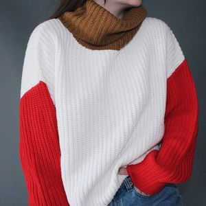 Forever 21 Color Block Sweater